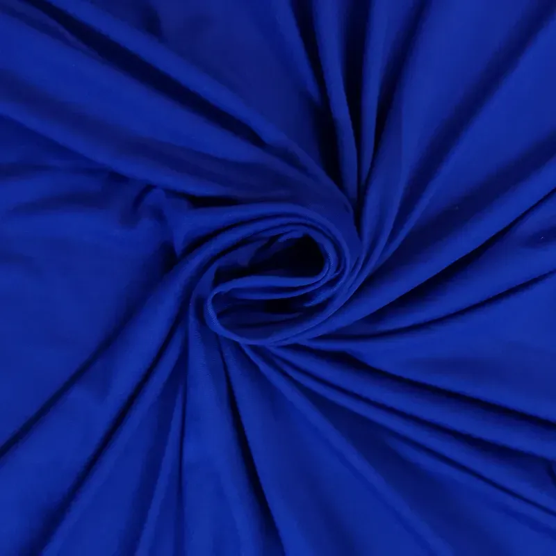 algodón licrado azul 