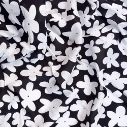 rayón negro/blanco