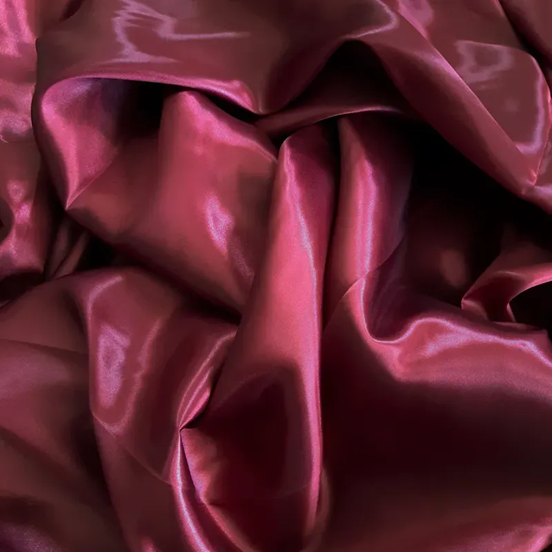 satén rojo vino 