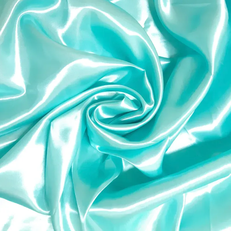 satén verde aqua claro