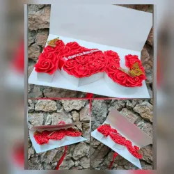 Caja I❤️U grande de rosas 🥰