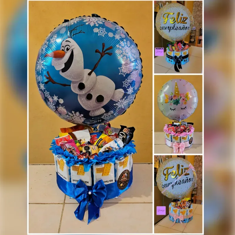 Detalle sorpresa con globo temático (estándar 