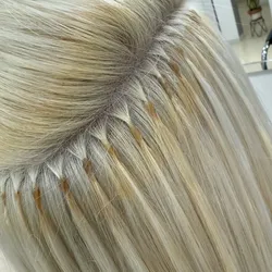 Extensiones con queratina italiana (fusión)