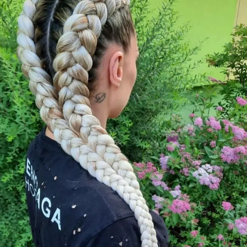 Trenzas estilo boxeadora