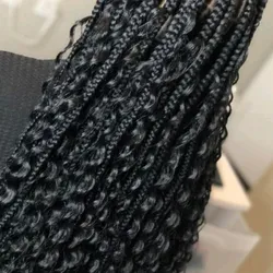 Trenzas extra largas sueltas cabeza completa con crochet