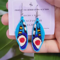 Aretes alas mariposa