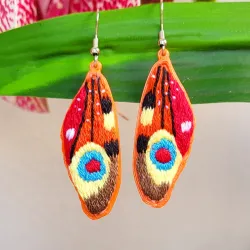 Aretes alas mariposa