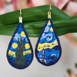 Aretes forma lágrima personalizados