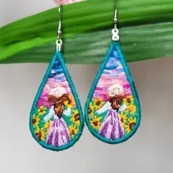 Aretes forma lágrima