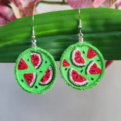 Aretes forma redonda personalizados 