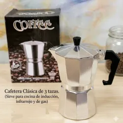 ‼️Cafetera de 3 tazas clásica ‼️