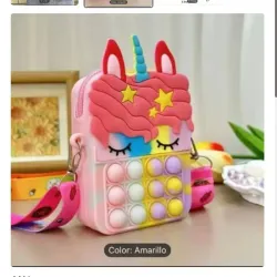 Carterita de unicornio pop-it