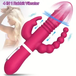 ‼️Conejito Vibrador Triple Acción + Telescópico‼️(5)