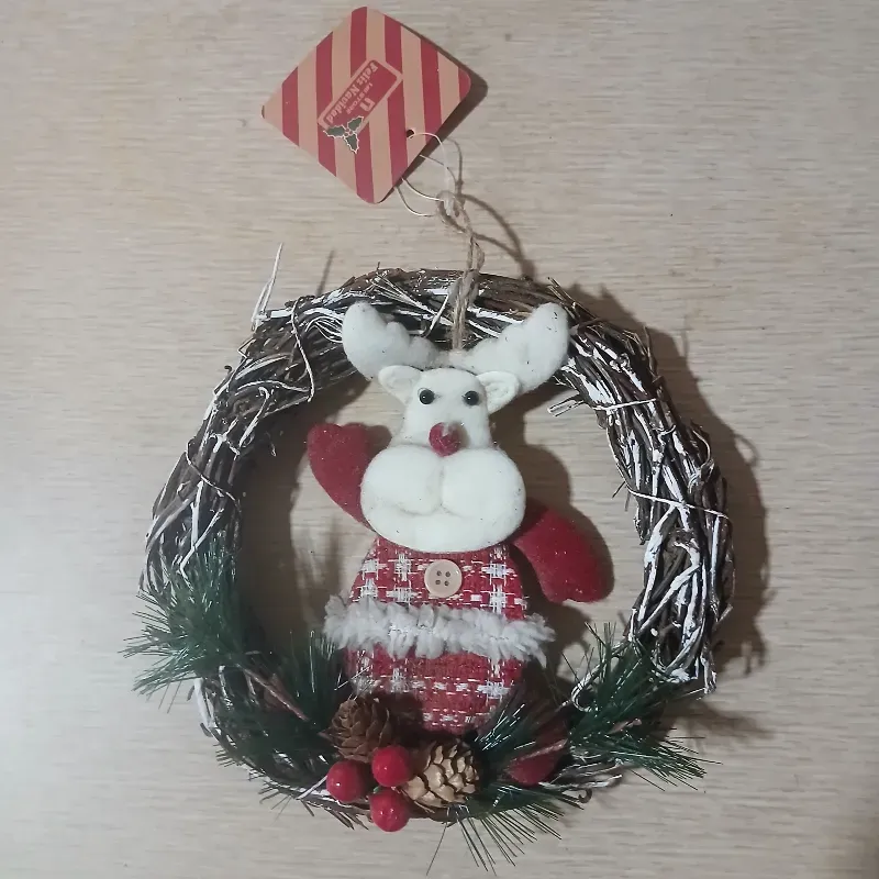 Corona de navidad (Reno parado)