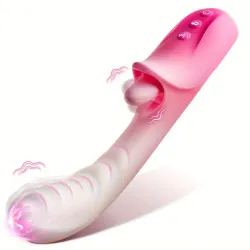 ‼️Dildo Rosa 4 en 1 con Lengua y Estimulación Punto G‼️(5)