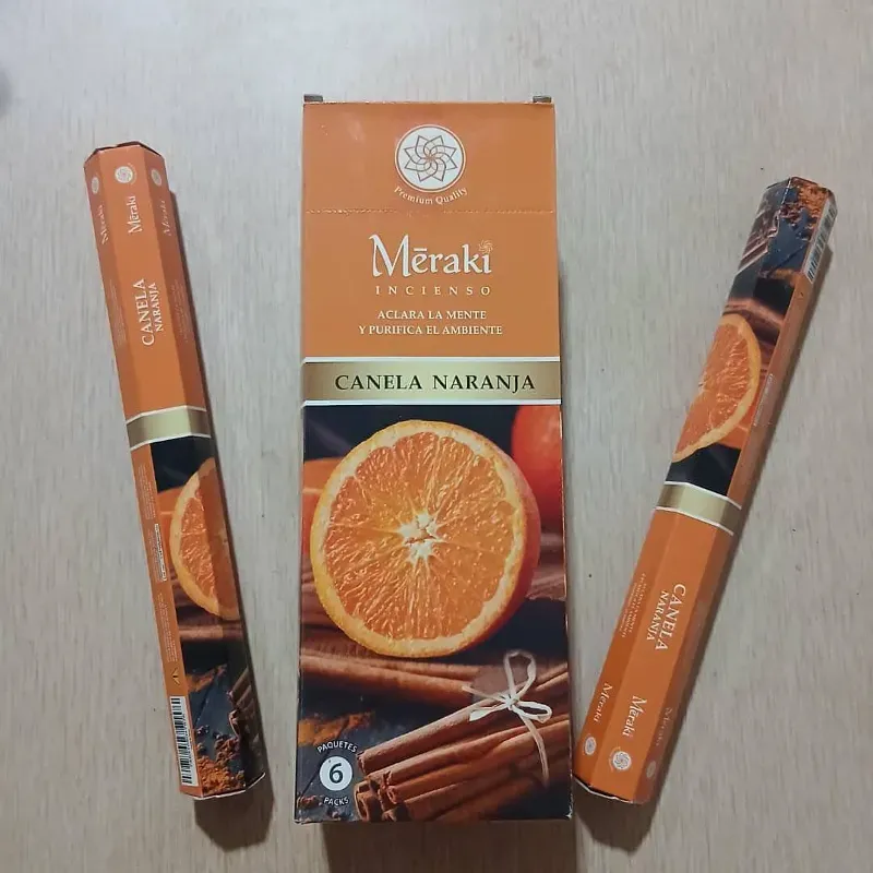 ‼️Estuche de 20 inciensos de Canela-Naranja‼️