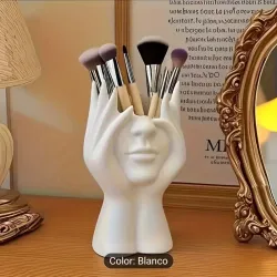 ‼️Organizador de mesa en forma de rostro para maquillaje‼️