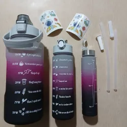 ‼️Set de 3 pomos negro y rosa‼️