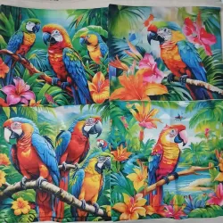 ‼️Set de 4 forros de cojines‼️ aves #1