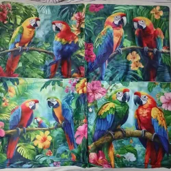 ‼️Set de 4 forros de cojines‼️ aves #2