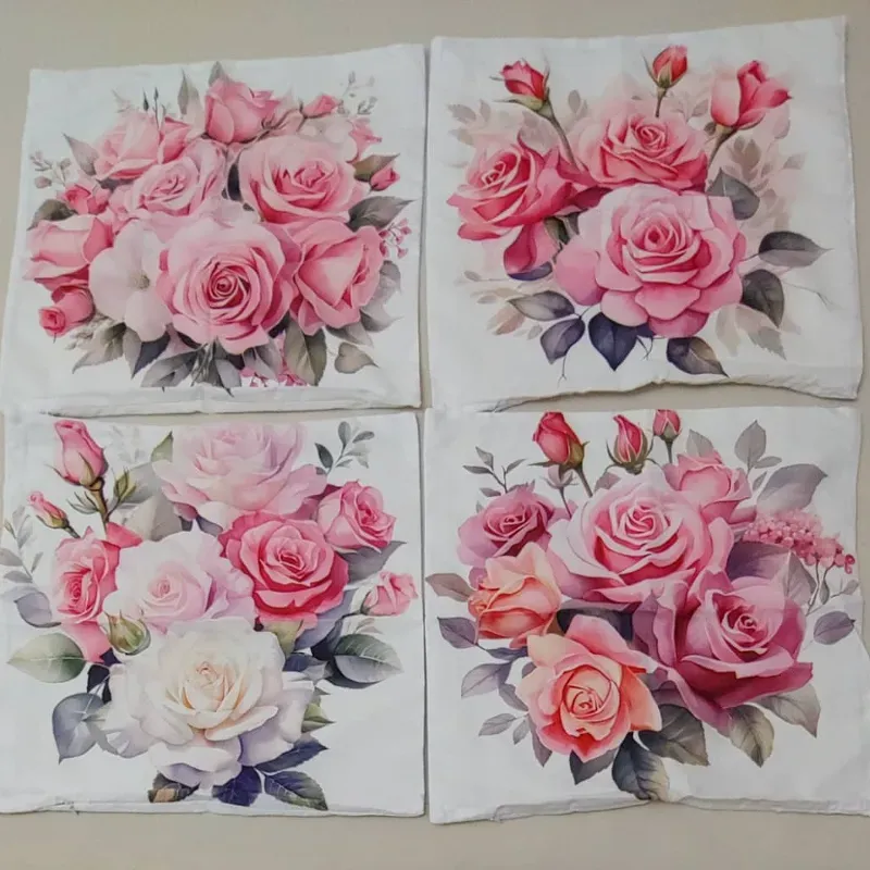 ‼️Set de 4 forros de cojines‼️  🌷 🌷 