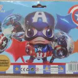 ‼️Set de globos de 5 piezas Capitan América ‼️