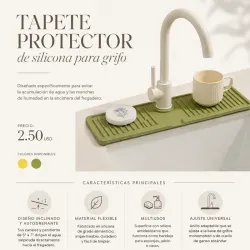 ‼️Tapete protector de silicona para grifo‼️