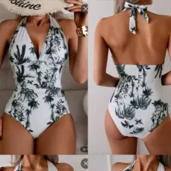 Trusa enteriza palmas verdes