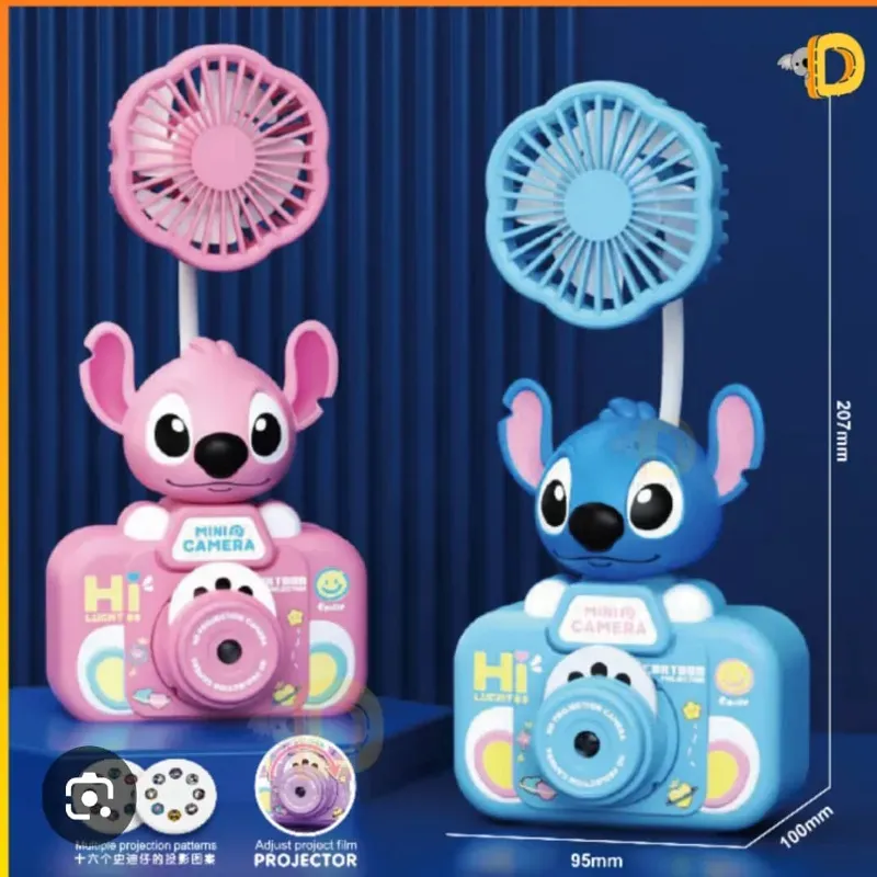 ‼️Ventilador t proyector de fotos de lilo y  Stich‼️