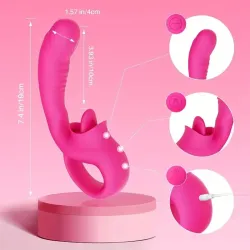 ‼️Vibrador Consolador con Lengua‼️A(5)