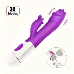 ‼️Vibrador de conejito estimulador de clítoris carga USB 30 modos de vibración‼️(5)