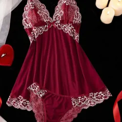 Vestido de encaje para dormir