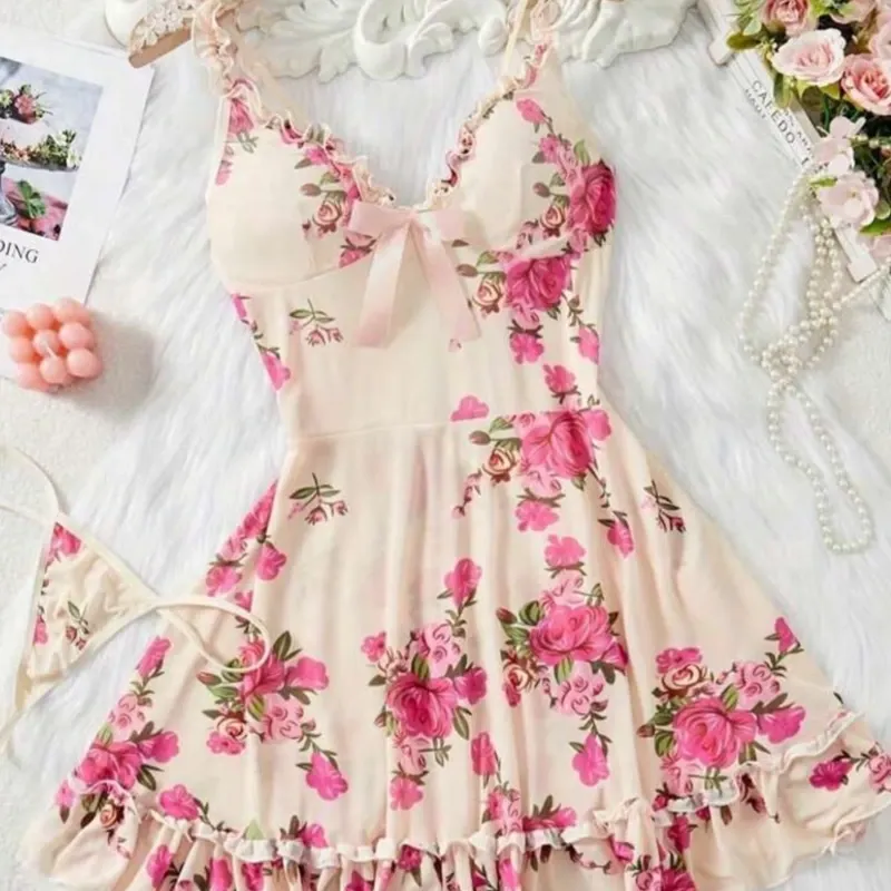 Vestido de encaje para dormir