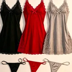 Vestido de encaje para dormir