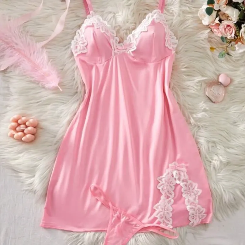 Vestido de encaje para dormir