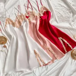 Vestido de encaje para dormir