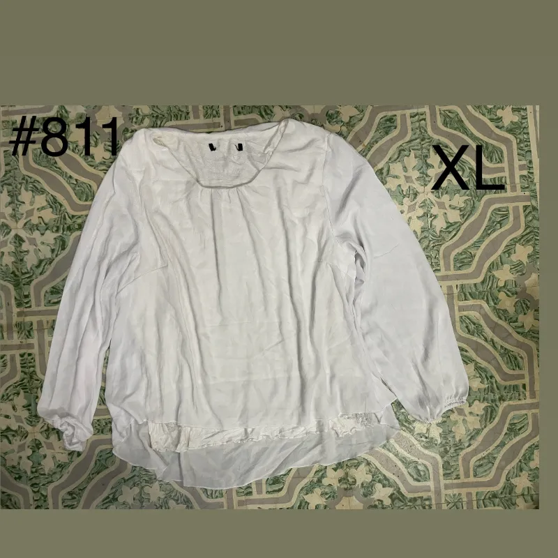 Blusa blanca de vestir 