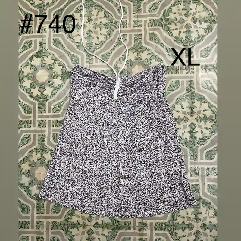 Blusa estraple estampada 