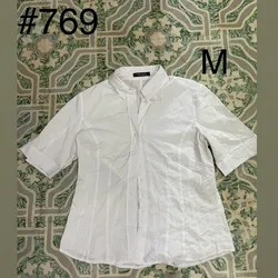 Camisa blanca mangas cortas 