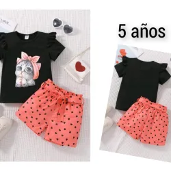 Conjunto de niña 🖤🧡