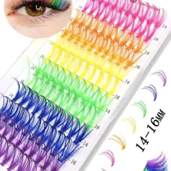 Pestañas de colores 