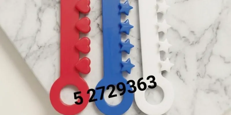 Elastómeros de corazones, flores y estrellas con función de cera de alivio para peladuras