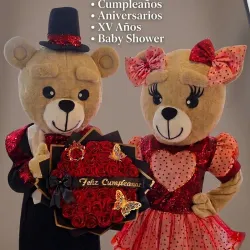 Osito y Osita (Servicio de entrega de Ramos)