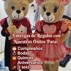 Osito y Osita (Servicio de entrega de Ramos)