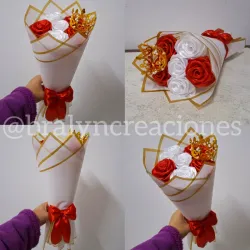 Ramo de 6 Rosas Eternas + Corona