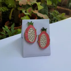 Aretes de PITAYA (Fruta del dragón)