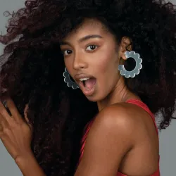 Argollas 80' blancas