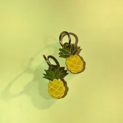 Argollas con PIÑAS 🍍 pequeñas