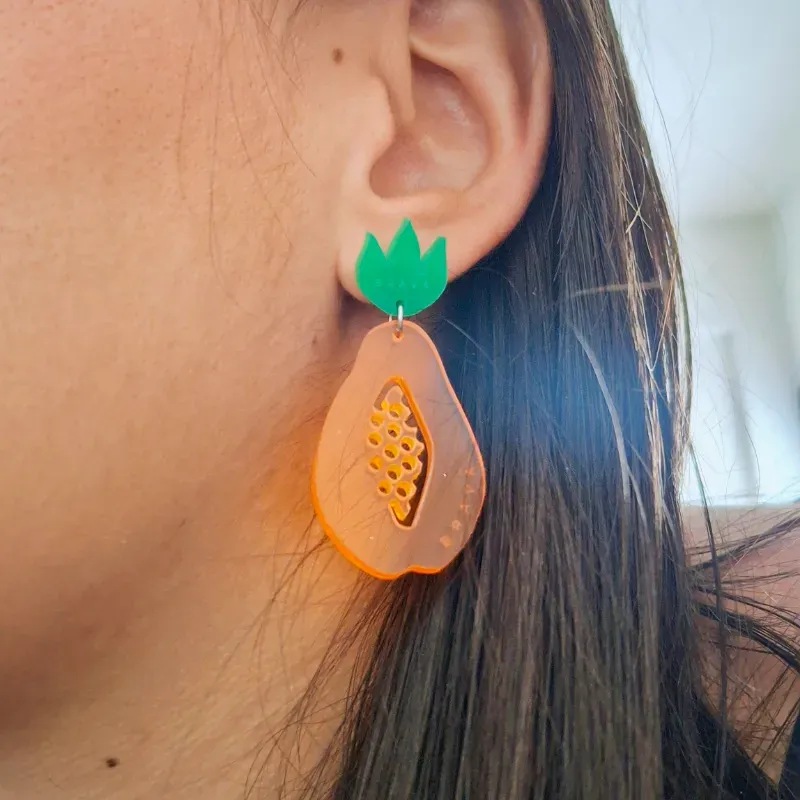 Pendientes papayas