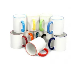 Tazas con interior y asa de color (11oz)